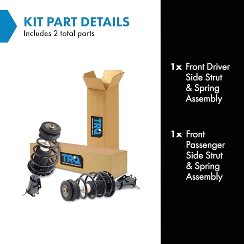 Image of TRQ Front Driver and Passenger Side Strut and Spring Assembly Set | For 13 Chevrolet Malibu