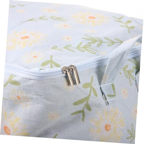 GLEAVI Garment Container Quilt Storage Bag by Bedroom Storage Pouch Smooth Zipper Cotton Clothes Organizer Travel Luggage Bag4