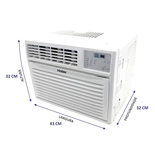 Ar Condicionado de Janela Haier 6000 BTUs Digital com Controle Remoto 110 Volts Econômico, Compacto,
