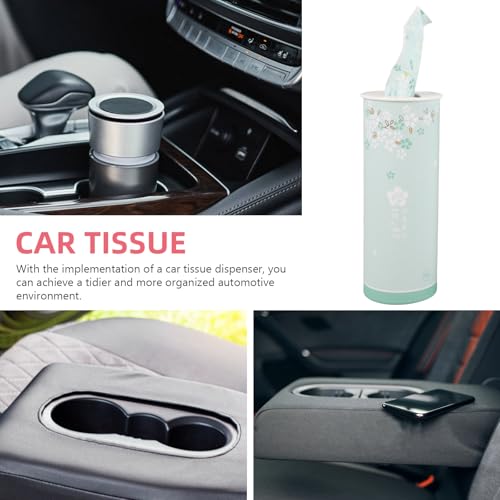 Mouchoirs voiture cylindriques robustes lot de 3 distributeurs format compact