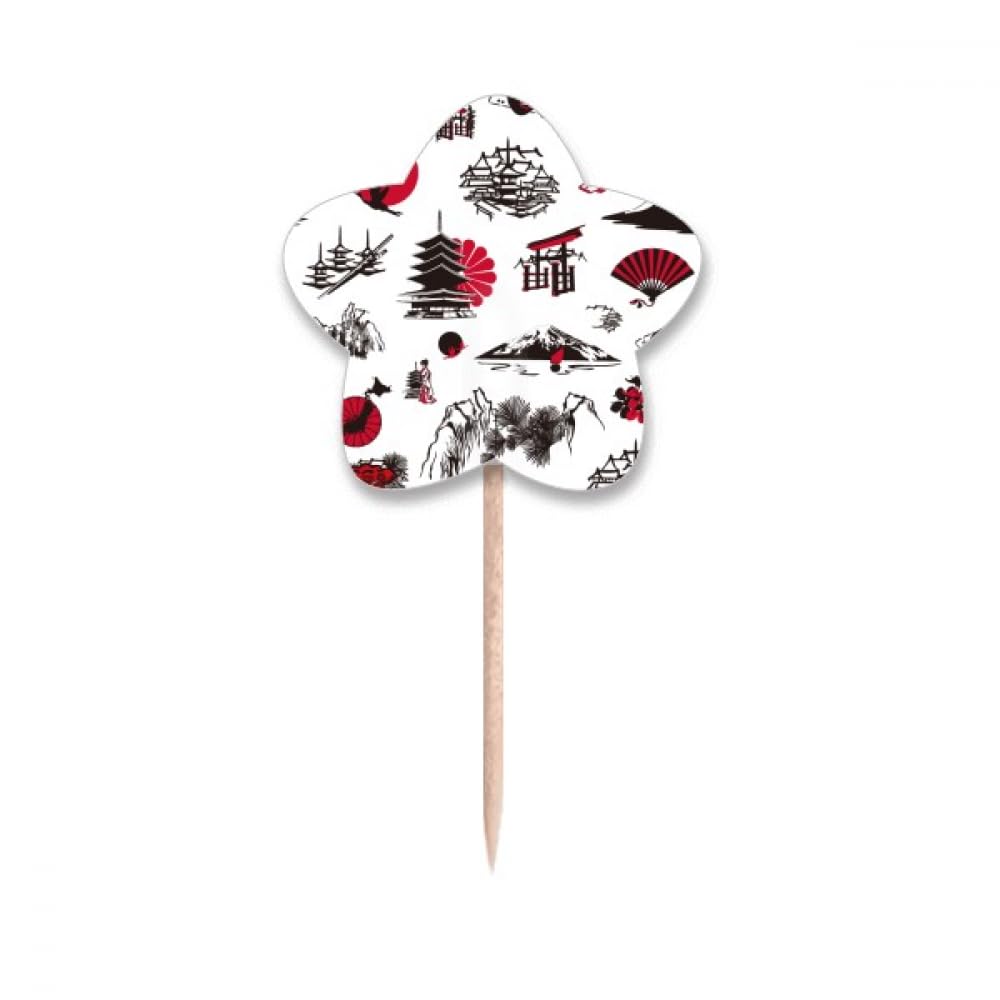 Drapeaux étoiles cupcake picks pour la décoration de vos buffets