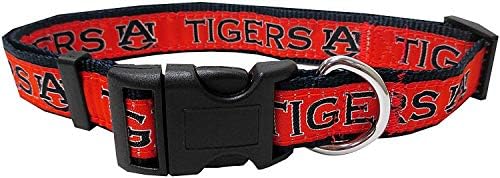 Pets First Collegiate Pet Accessories, Dog Collar, Auburn Tigers, Large