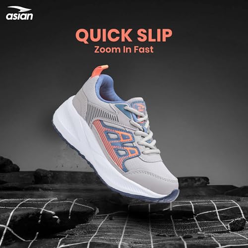 Image of ASIAN Adventure-56 Kids Running Shoes | Stylish Sports Sneakers with Memory Foam, Breathable Mesh Shoes | Anti-Slip Grip Sole for Daily Use, School & Travel
