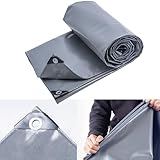 多機能 タープ天幕 1x3 m 500g/m² グランドシート 防水シート 軽量小型 テントシート キャンプマット LXX94W, グレー