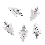 50pcs Charms Indian Arrowhead Dagger 19x10mm Antique Making Vintage Tibetan Silver Zinc Alloy Pendant C