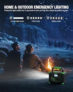 Portable Power Station 500W, 519.48Wh/140400mAh Solar Generator Backup — photo 6 of 6