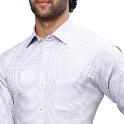 Image of Raymond Men's Cotton Dobby Slim Fit Shirt