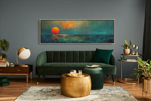 Affiches bohèmes océan vert émeraude pour habiller un grand mur vide
