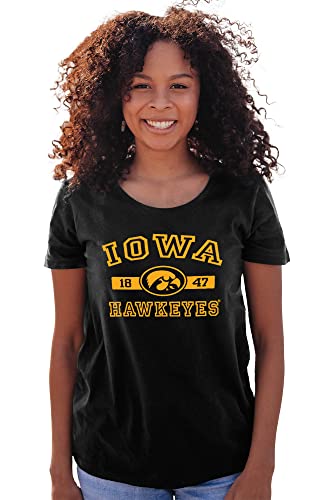 Iowa Hawkeyes Women's T-Shirt Athletic Team Color, Large