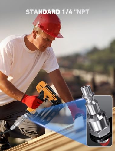 Pneumatic Tool 래프터 후크 행거, 360° 회전 및 0.6cm(1/4인치) 에어 피팅 — 사진 4