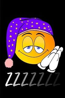 Sleep journal: Bedtime Diary / Notebook for your thoughts and worries: Sleepy Emoji cover
