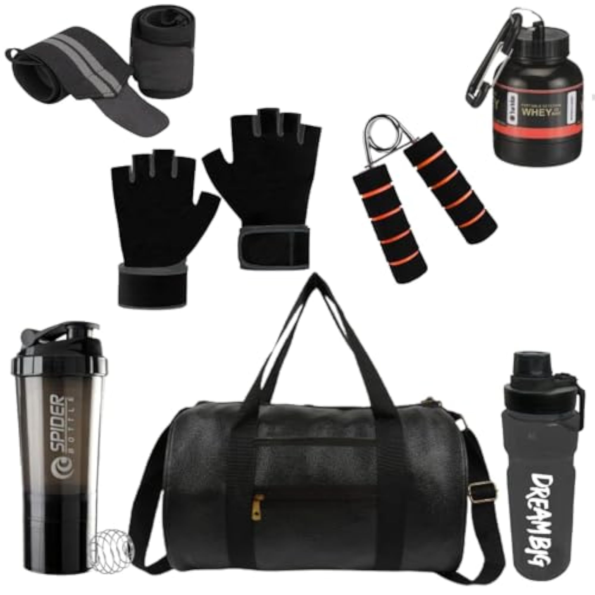 Complete Gym Accessories Combo Kit, Black