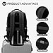 SUIKIHUM Waterproof Laptop Backpack for Men & Women, Flight Approved Anti-Theft Daypack with 15.6-inch Laptop Sleeve (Black)