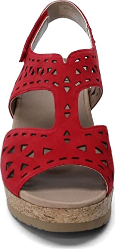 Earth Shoes Buran Rosa Women's Bright Red 7.5 Medium #TOP1