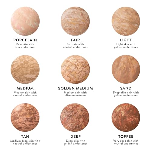 LAURA GELLER Baked Balance-n-Glow Illuminating Powder Foundation (Light) Buildable Sheer to Light Coverage Baked Foundation, Satin Finish - 6