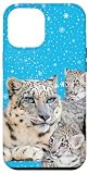 Installazione facile Custodia per iPhone 15 Plus I LOVE SNOW LEOPARDS NEVE LEOPARDO