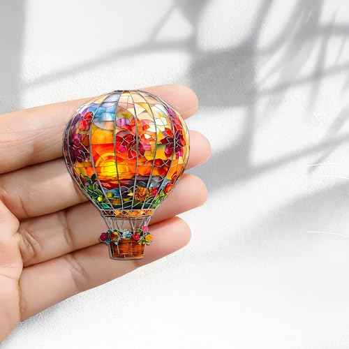Imanes Decorativos de Acrílico Globo Aerostático miniatura 4