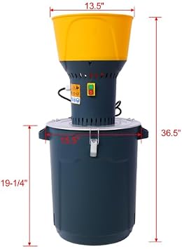 50L Grain Mill Grinder Electric Corn Grinder, Grain Mills Mill Flour Mills Molino de Maiz, Farm Home Electric Grinder for Corn Grain Feed, Wheat Grinder with 5 Grinder Sieves+1Wrench