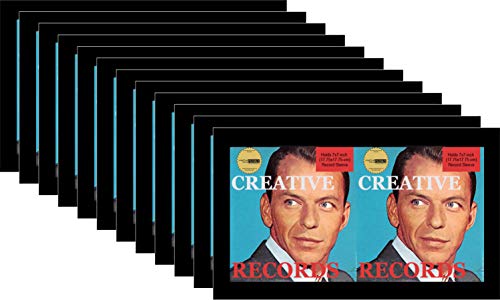 Creative Picture Frames 45 Double Cover Record Frame Displays two 7x7 or one Double 7x14 LP Vinyl Sleeve Art (Pack of 12-No Mat)