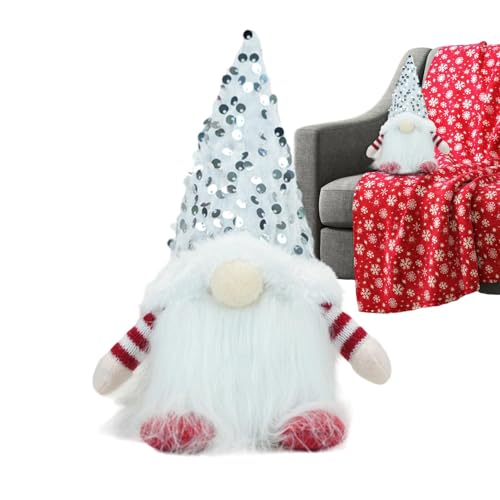 Gnome de Noël avec éclairage LED, décoration de bureau soignée