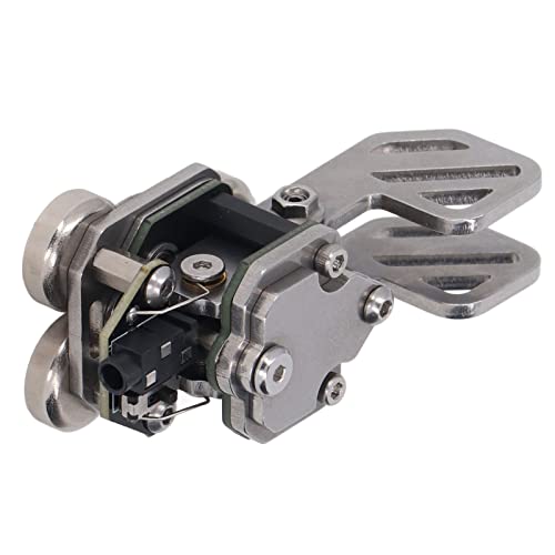 Jeanoko Chave Morse, 3 ímãs, base dupla, chave CW, operação simples, aço inoxidável automático para