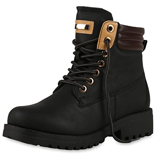 VAN HILL Stivaletti da donna Worker Boots con