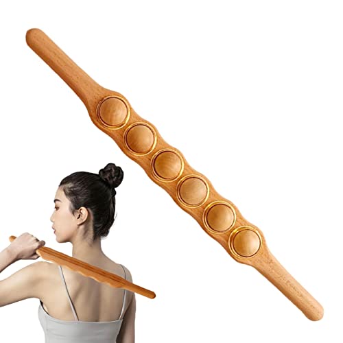 Muscle Roller,Wooden Muscle Roller Stick | Muscle Roller Stick Ease Muscle Stiffness & Soreness Gua Sha For Thigh, Calf, Arm, Forearm, Neck, Hamstring Tmay #TOP2