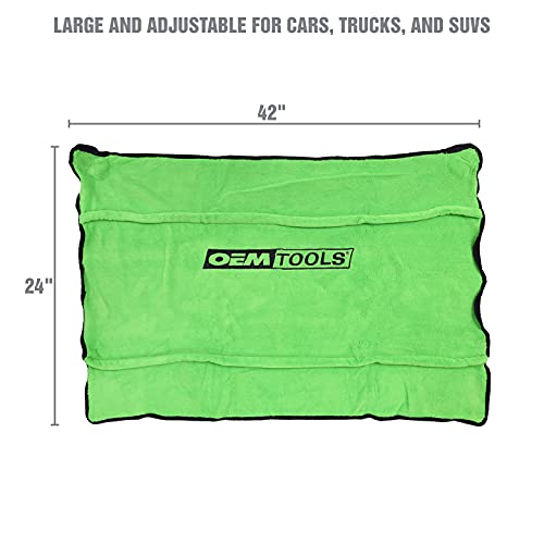 Oemtools 24899 Soft Fleece Fender Cover, Green Work Mat, Automotive Fender Protector, Padded Fender Cover Mechanic Accessories, Green Work Pad #TOP3