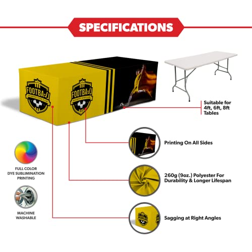Image of LookOurWay Custom Table Cover, 4ft Fitted