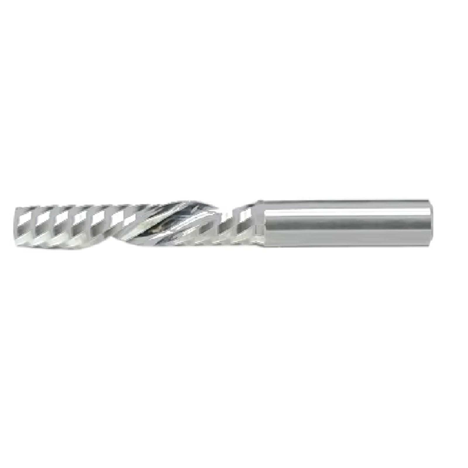 Drehbank Zubehör 5-teiliges Set einschneidiger Spiralfräser mit 3,175/4/5/6 mm Schaft, 1F Aufwärtsschnitt, Hartmetall-Schaftfräser, CNC-Fräser für die Gravur von Acryl und Holz(5pcs 6x6x12x45)