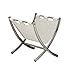 Monarch I 2036 Leather-Look Metal Magazine Rack, Chrome/White