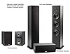 Polk Audio T Series 5 Channel Home Theater Bundle | Includes Two (2) T15 Bookshelf, One (1) T30 Center Channel & Two (2) T50 Tower Speakers | Premium Sound at a Great Value | Dolby and DTS Surround