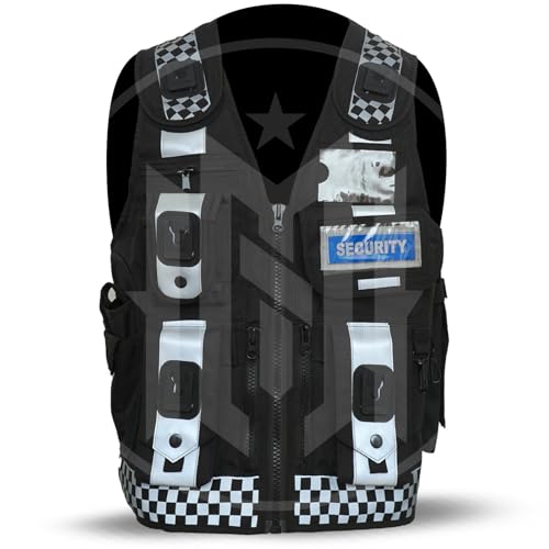 Tactical Security Vest, Hi Viz, Dog Handler, Enforcement, CCTV, One Size Fits All, UK Seller