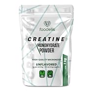 FOODELIS – Creatin Pulver 1 kg – 100% Kreatin Monohydrat, mikronisiert 