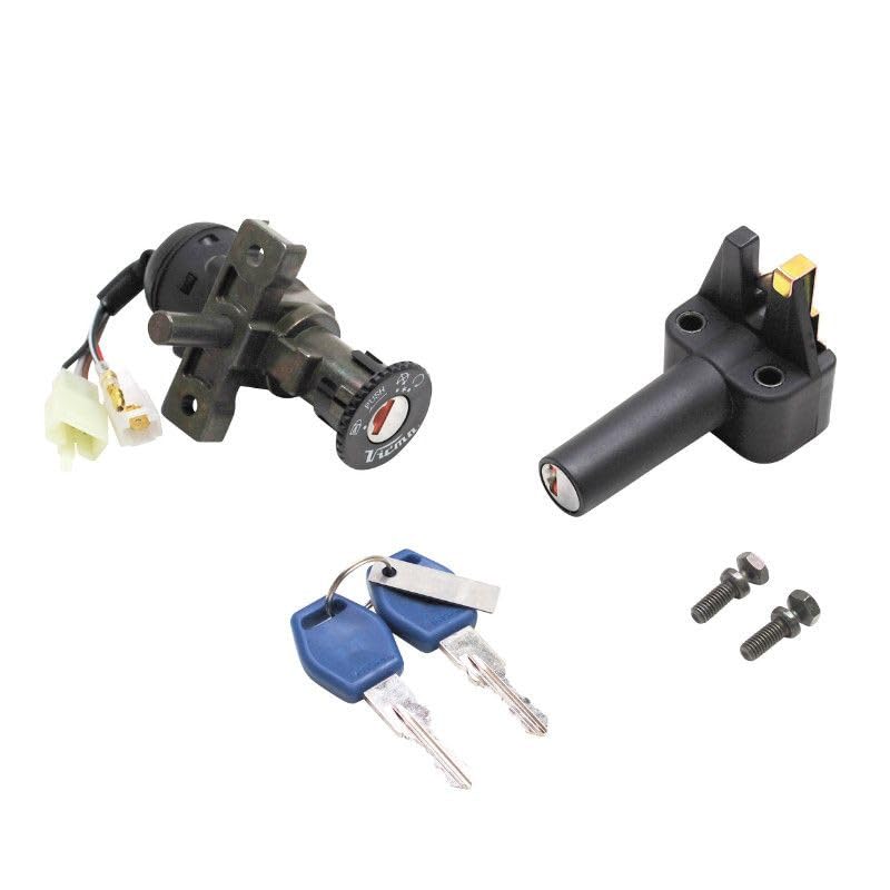 cyclingcolors contacteur à clé moto scooter mobylette compatible avec mbk stunt yamaha slider avec serrure de selle