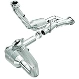 MagnaFlow Direct-Fit Catalytic Converter HM Grade Federal/EPA Compliant 24490 - Stainless Steel Main Piping, 33in Overall Length, Bolt-On Inlet Attachment - HM SUV Replacement