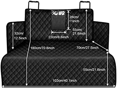 SIVIES Dog Car Seat Cover, SUV Boot Protector Blanket Liners For Cars Back Seats Dogs with Side Protection Universal Size Waterproof Scratch Machine Washable Durable Boot Liner for Cars/Trucks/SUV