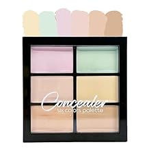 Concealer Palette,6 Colors Conceal Palette | Highlighting Concealer Palette - For Dark Circles, Imperfections,Face Tone Corrector,Waterproof Long Lasting Contour Palette for Fair Skin