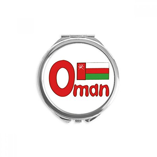Miroir de poche Oman rond multicolore, une idée cadeau originale pour sac