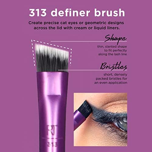 Real Techniques Everyday Eye Essentials 8-Piece Eyeshadow Brush Set, 1991