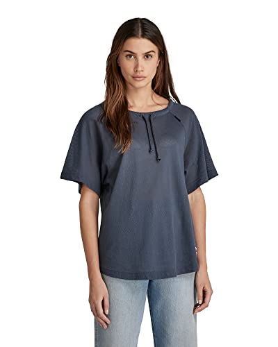 G-Star Raw Raw. Mesh Loose Top, Tops Para Mujer, Azul Fantem Blue D21589-C810-863 , M