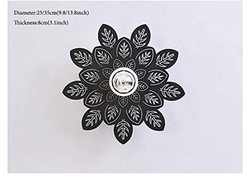 Gold Happy Modern Creative Flower Shadow Lamp Light for Bedrooom Living Room Hotel Bedside Light Wall Decor Art Light Fixtures