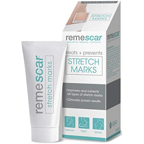 Remescar - Stretch Marks Treatment - Cream for Stretch Mark Scars - Treat, Prevent and Correct Stretch Marks - Clinically Proven Stretch Mark Prevention - Visit the Remescar Store Cover