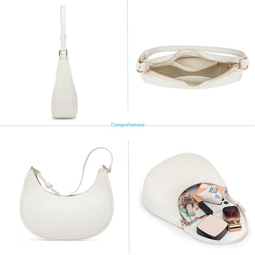 Barabum Shoulder Bag with Detachable Long Strap,Hobo Handbags Top Handle Vegan Leather Going Out Underarm Bag4