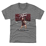500 LEVEL Tallon Griekspoor Tennis Youth Shirt (Tri Gray, 8Y Medium)