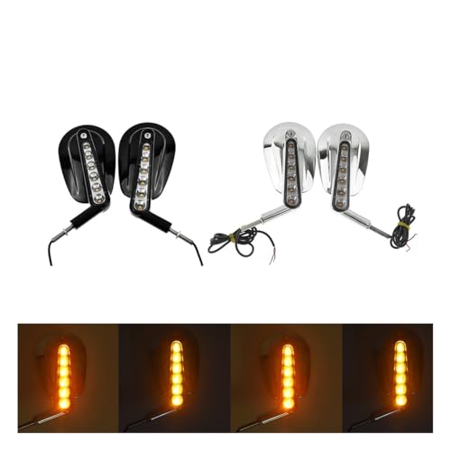 Espejos retrovisores de motocicleta para Sportster XL1200 y Dyna 2