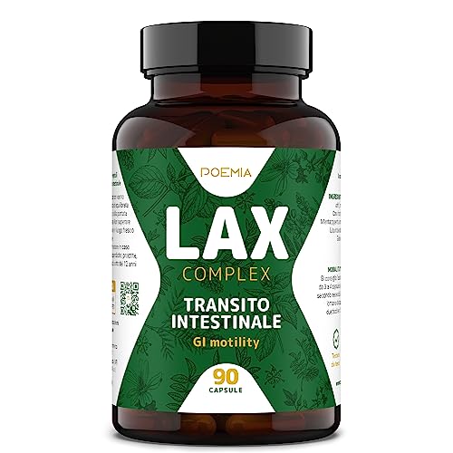 Lassativo Naturale Alle Erbe Per Trattamento Stitichezza Ammorbidente Feci 90 Capsule Vegano Con Senna Liquirizia Malva Per Intestino Pigro Lax Poemia