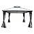 Kozyard Caesar 12'x12' Hardtop Gazebo - Permanent Metal Pavilion with Netting and Shaded Curtains for Patio, Backyard, and Deck - Galvanized Steel Outdoor Aluminum Canopy, Double Roof Gazebo (Grey)