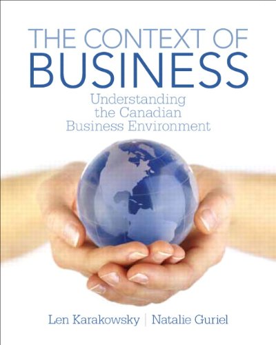 Context of Business Understanding the Canadian Business Environment