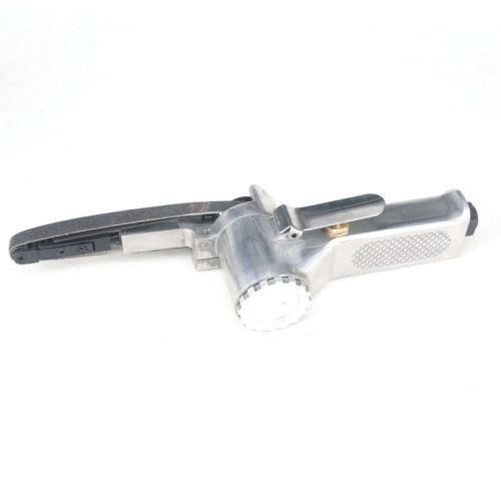 10mmx330mm Air Belt Sander 1/4" Air Inlet Pneumatic Belt Machine Mill Gray Machine Polisher Tool 16000RPM